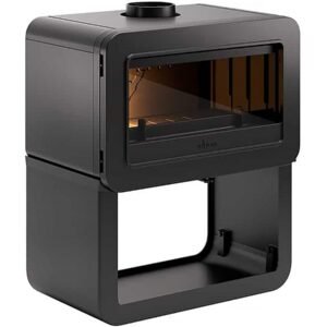 Poêle à Bois Fonte » Wilson » sur Banc raccordable – 8kW