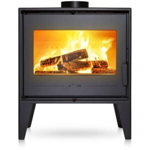 Poêle à bois en acier « Euros » – raccordable – 8 kW