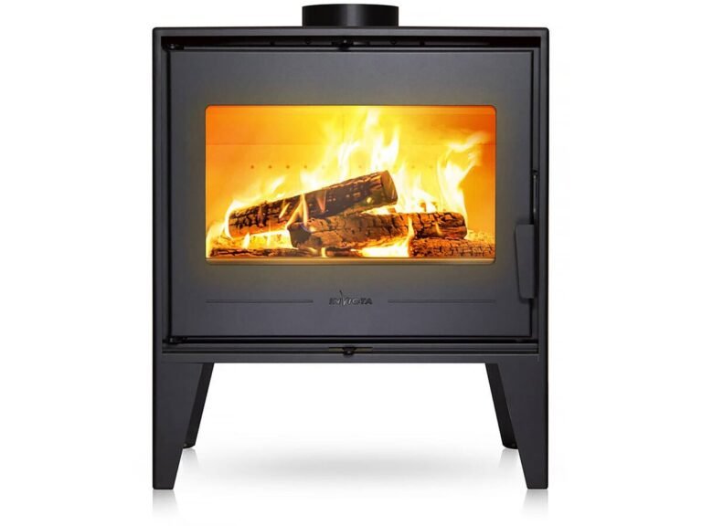 Poêle à bois en acier «&nbsp;Euros&nbsp;» – raccordable – 8 kW