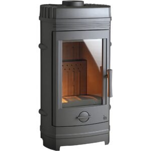 Poêle Fonte « Cassine » – 51,3 x 41,5 x 95 cm – 10 kW – Anthracite