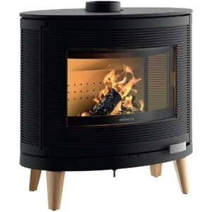 Poêle à bois Fonte « Kaori Zen » 9 kW Anthracite