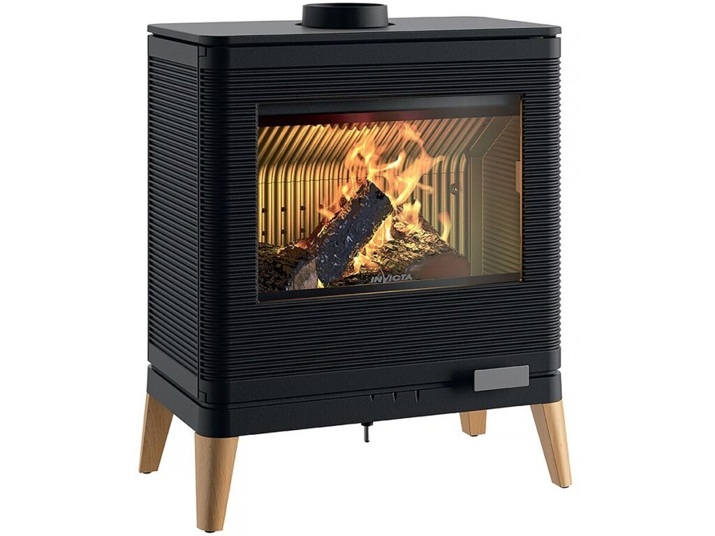 Poêle à bois Kazan Zen 9 kW en fonte anthracite