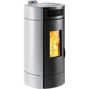 Poêle à granulés « Lodi 8  » étanche – 3,1 à 8 kW – Wifi – Blanc