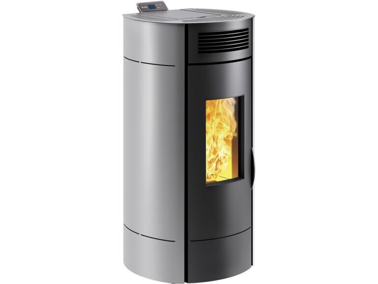 Poêle à Granulés « Lodi 8 » étanche – 3,1 à 8 kW – Wifi – Gris