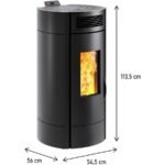 Poêle Lodi 8 étanche vue détaillée du panneau de commande Wi‑Fi intégré