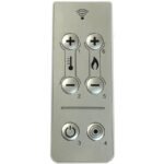 Poêle Nola 10 vue latérale avec télécommande et ventilateur tangentiel